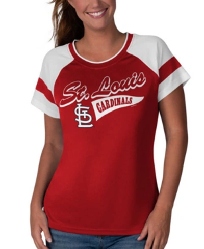 G-iii Sports St. Louis Cardinals Women's Biggest Fan T-shirt In Navy