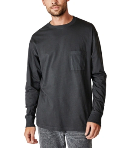 Cotton On Acid Long Sleeve T-shirt In Dark Gray