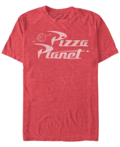 Fifth Sun Men's Disney Pixar Toy Story Pizza Planet Logo Short Sleeve T-shirt In Red