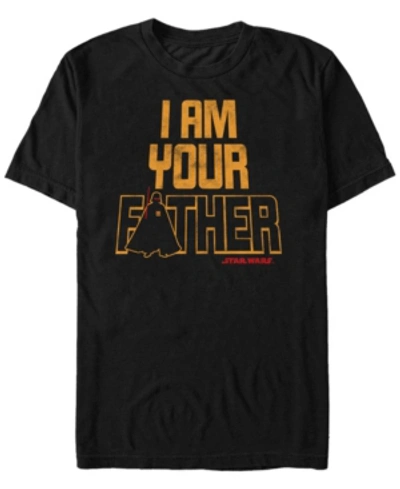 Fifth Sun Men's Star Wars Vader I Am Your Father Silhouette Short Sleeve T-shirt In Black