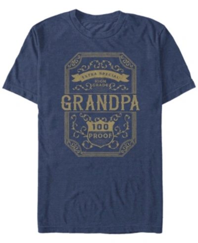 Fifth Sun Men's Extra Special Grandpa Bar Label Short Sleeve T-shirt In Blue