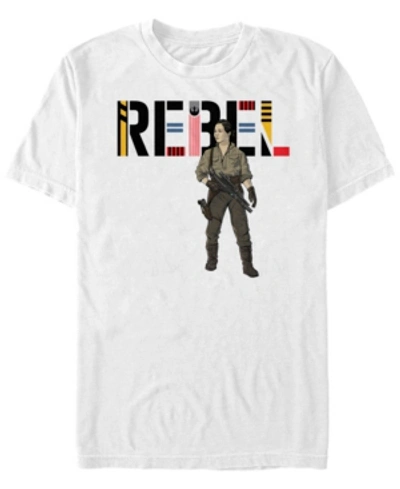 Fifth Sun Men's Star Wars The Rise Of Skywalker Rebel Rose Short Sleeve T-shirt In White