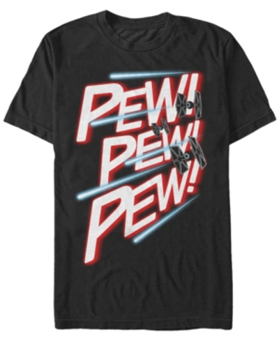 Fifth Sun Men's Star Wars Tie Fighter Pew Pew Pew Short Sleeve T-shirt In Black