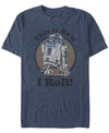 Fifth Sun Men's Star Wars C-3po R2-d2 Besties Badge Short Sleeve T-shirt In Navy