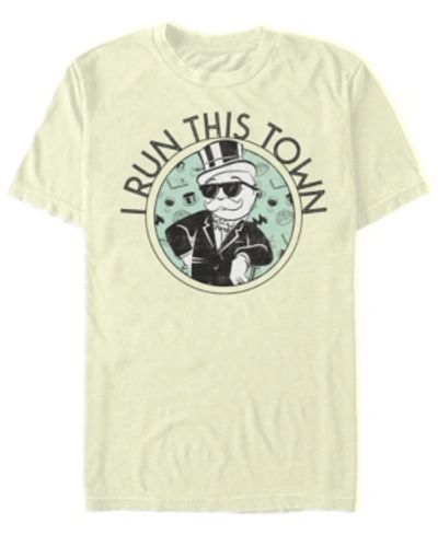 Fifth Sun Men's I Run This Town Short Sleeve Crew T-shirt In Natural