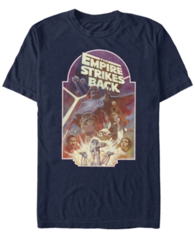 Fifth Sun Men's The Empire Strikes Back Short Sleeve Crew T-shirt In Navy