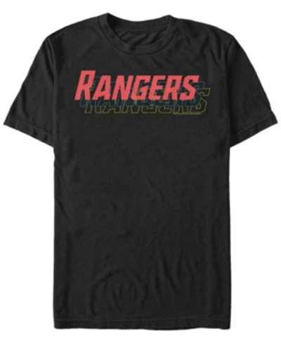 Fifth Sun Men's Rangers Stack Short Sleeve Crew T-shirt In Black