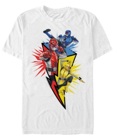 Fifth Sun Men's Primary Rangers Short Sleeve Crew T-shirt In White