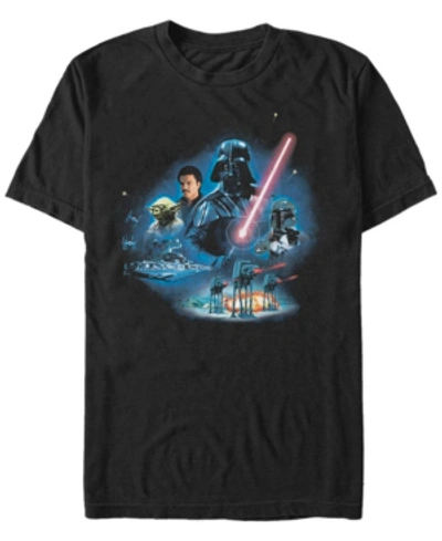 Fifth Sun Men's Star Wars Empire Strikes Back Darth Vader Short Sleeve T-shirt In Black