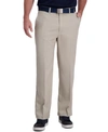 Haggar Cool Right Performance Flex Classic Fit Pleat Front Pant In String