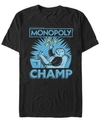 MONOPOLY MONOPOLY MEN'S CHAMP MONEY TOSS SHORT SLEEVE T-SHIRT