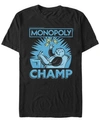 Monopoly Men's Champ Money Toss Short Sleeve T-shirt In Black