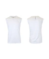 Galaxy By Harvic Men's Moisture-wicking Wrinkle Free Performance Muscle Tee In White
