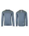 Galaxy By Harvic Men's Long Sleeve Moisture-wicking Performance Tee In Charcoal