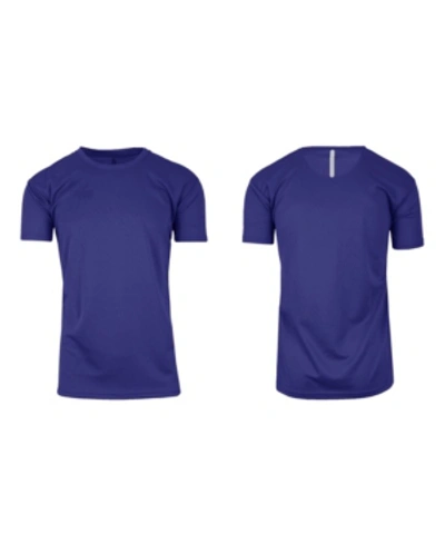 Galaxy By Harvic Men's Short Sleeve Moisture-wicking Quick Dry Performance Tee In Navy