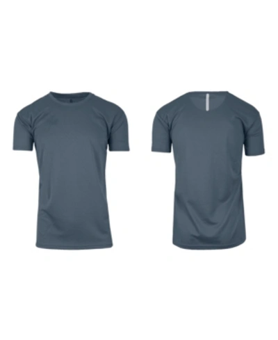Galaxy By Harvic Men's Short Sleeve Moisture-wicking Quick Dry Performance Tee In Charcoal