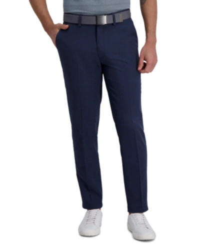 Haggar Cool Right Performance Flex Slim Fit Flat Front Pant In Ink