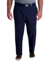 Haggar Cool Right Performance Flex Classic Fit Flat Front Pant In Navy