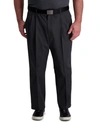 HAGGAR BIG & TALL COOL RIGHT PERFORMANCE FLEX CLASSIC FIT PLEATED PANT