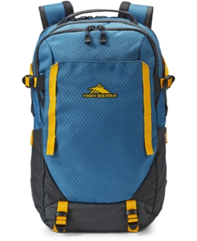 High Sierra Takeover Backpack In Graphite Blue/golden Yellow