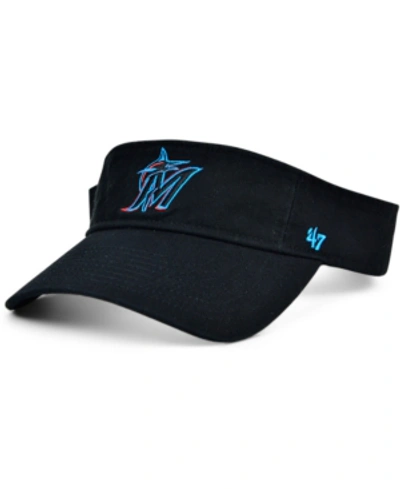 47 Brand Miami Marlins 2020 Clean Up Visor In Black