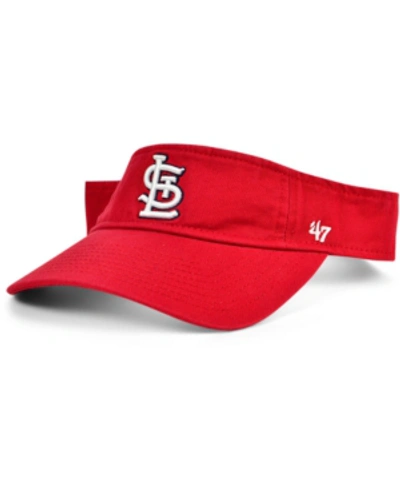 47 Brand St. Louis Cardinals 2020 Clean Up Visor In Red