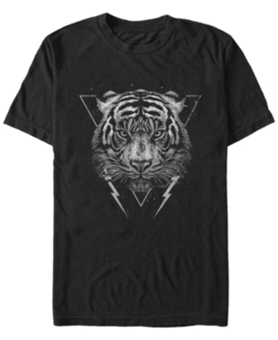 Fifth Sun Grunge Tiger Men's Short Sleeve T-shirt In Black