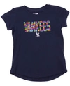 5TH & OCEAN NEW ERA YOUTH GIRLS NEW YORK YANKEES FLIP SEQUIN T-SHIRT