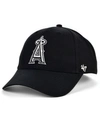 47 BRAND LOS ANGELES ANGELS BLACK WHITE MVP CAP
