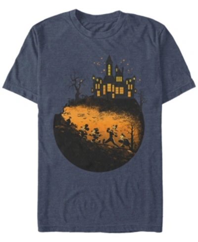 Fifth Sun Men's Mickeys Halloween Short Sleeve T-shirt In Navy