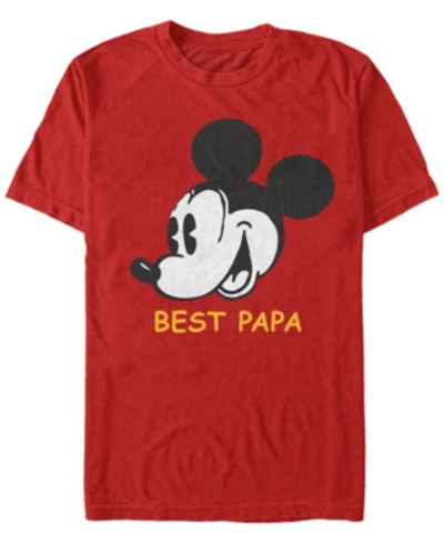 Fifth Sun Men's Best Papa Short Sleeve T-shirt In Red