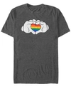 FIFTH SUN MEN'S RAINBOW LOVE SHORT SLEEVE T-SHIRT