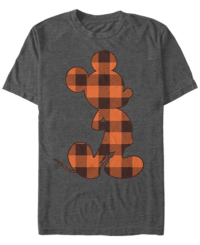 Fifth Sun Men's Buffalo Check Mick Short Sleeve T-shirt In Dark Gray