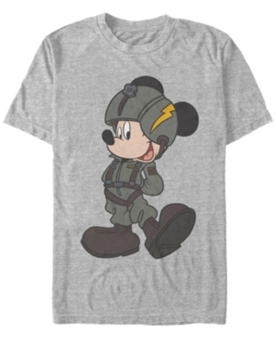 Fifth Sun Men's Mickey Jet Pilot Short Sleeve T-shirt In Heather Gray