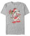 FIFTH SUN MEN'S JUST SANTA MICKEY SHORT SLEEVE T-SHIRT