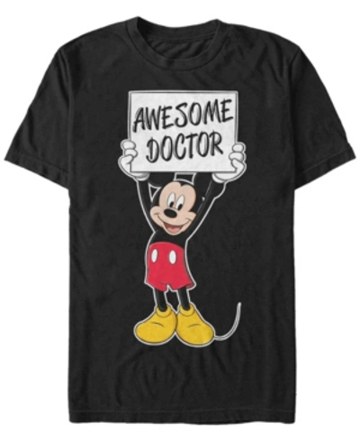 Fifth Sun Men's Mickey Awesome Pilot Short Sleeve T-shirt In Black