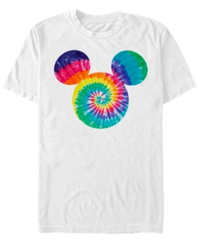 Fifth Sun Men's Mickey Tie Dye Short Sleeve T-shirt In White