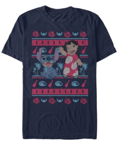 Fifth Sun Men's Lilo Hawaiian Short Sleeve T-shirt In Navy