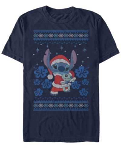 Fifth Sun Men's Holiday Stitch Short Sleeve T-shirt In Navy