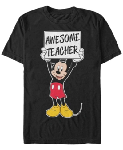 Fifth Sun Men's Mickey Teacher Short Sleeve T-shirt In Black