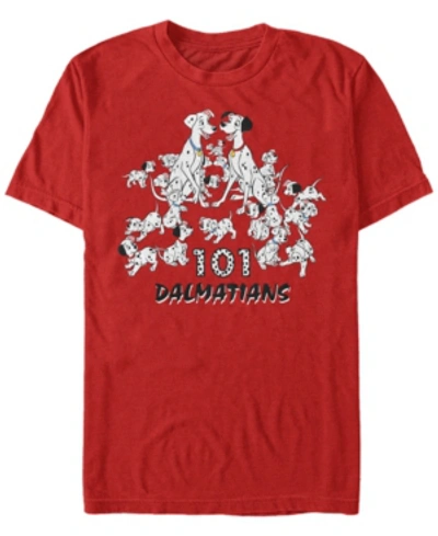 Fifth Sun Men's Dalmatian Group Short Sleeve T-shirt In Red