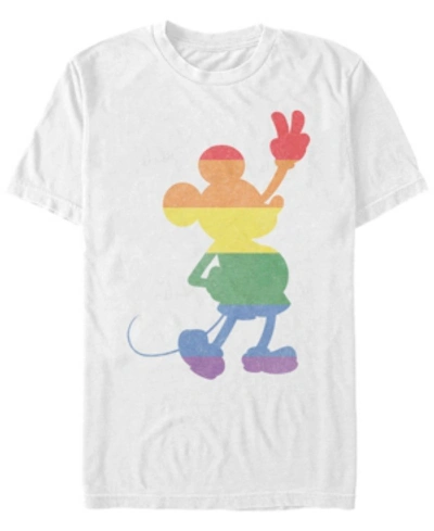 Fifth Sun Men's Love Is Mickey Short Sleeve T-shirt In White