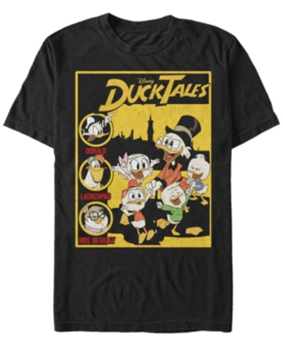 Fifth Sun Men's Ducktales Cover Short Sleeve T-shirt In Black