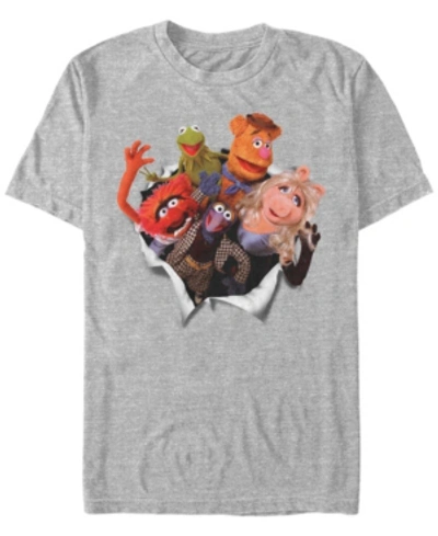 Fifth Sun Men's Muppet Breakout Short Sleeve T-shirt In Heather Gray