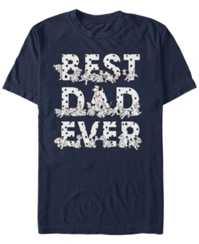 Fifth Sun Men's Pongo Best Dad Ever Short Sleeve T-shirt In Red