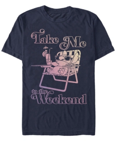 Fifth Sun Men's Weekend Stitch Short Sleeve T-shirt In Navy