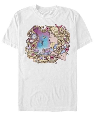 Fifth Sun Men's Alice In Wonderland Alice Dream Short Sleeve T-shirt In White