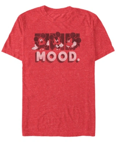 Fifth Sun Men's Mickey Mood Short Sleeve T-shirt In Red