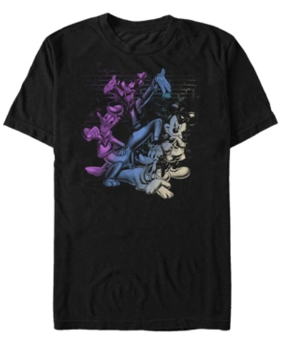 Fifth Sun Men's Mickey And Friends Short Sleeve T-shirt In Black