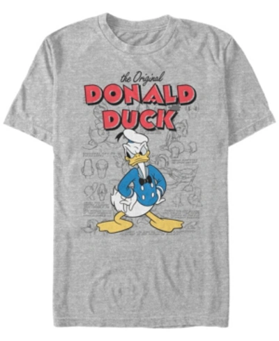 Fifth Sun Men's Donald Sketch Short Sleeve T-shirt In Heather Gray